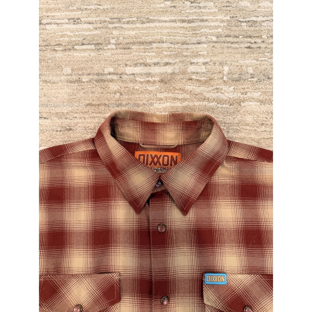 Dixxon Flannel Company Shirt Mens Plaid Pueblo Pearl Snap Button Long Sleeve L - Picture 14 of 16